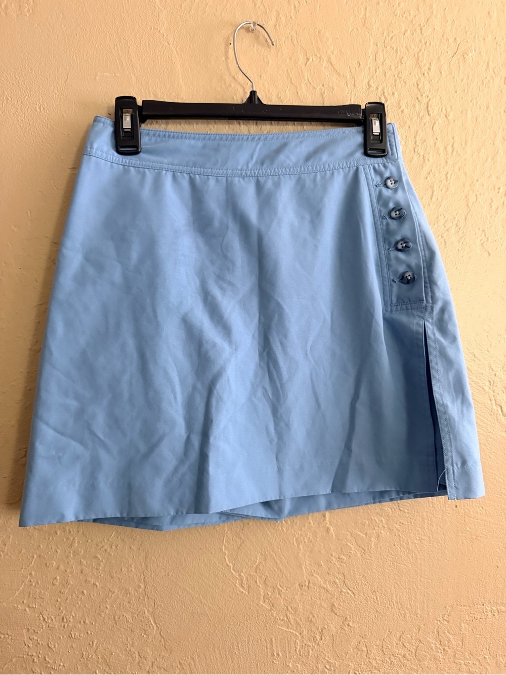 Izod Light Blue Button-Trim Golf Skort